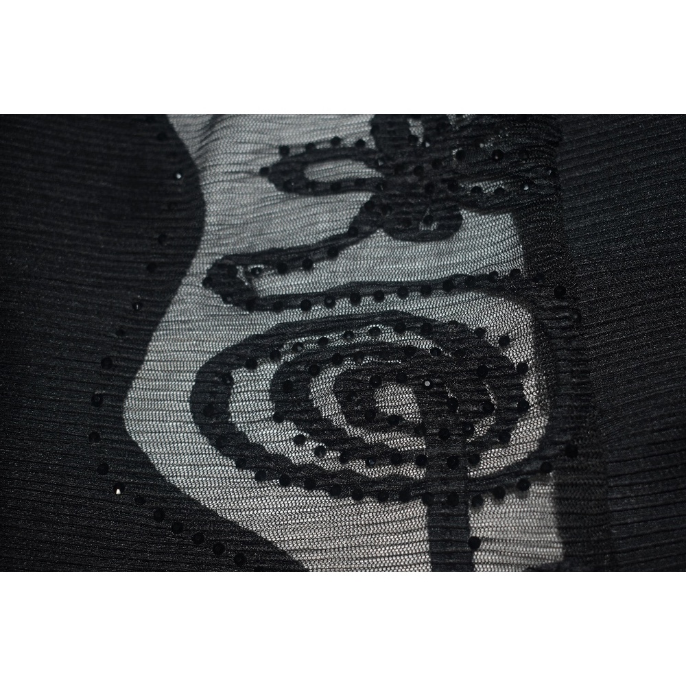 Masaki Matsuka Black Micro Pleated Plisse Duster Evening Jacket One Size OS M L - Picture 9 of 13
